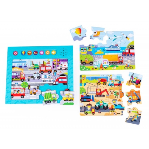 Puzzle Dźwięki wokół nas - Pojazdy DG 82719 Dumel